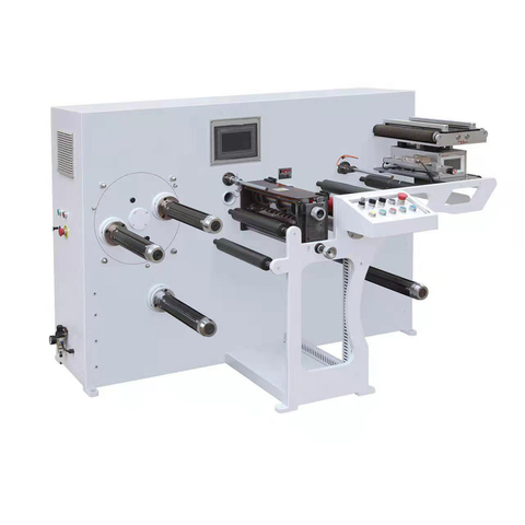 Máquina de rebobinamento e cortador de papel impresso de alta velocidade com preço competitivo e largura de 350 com PLC