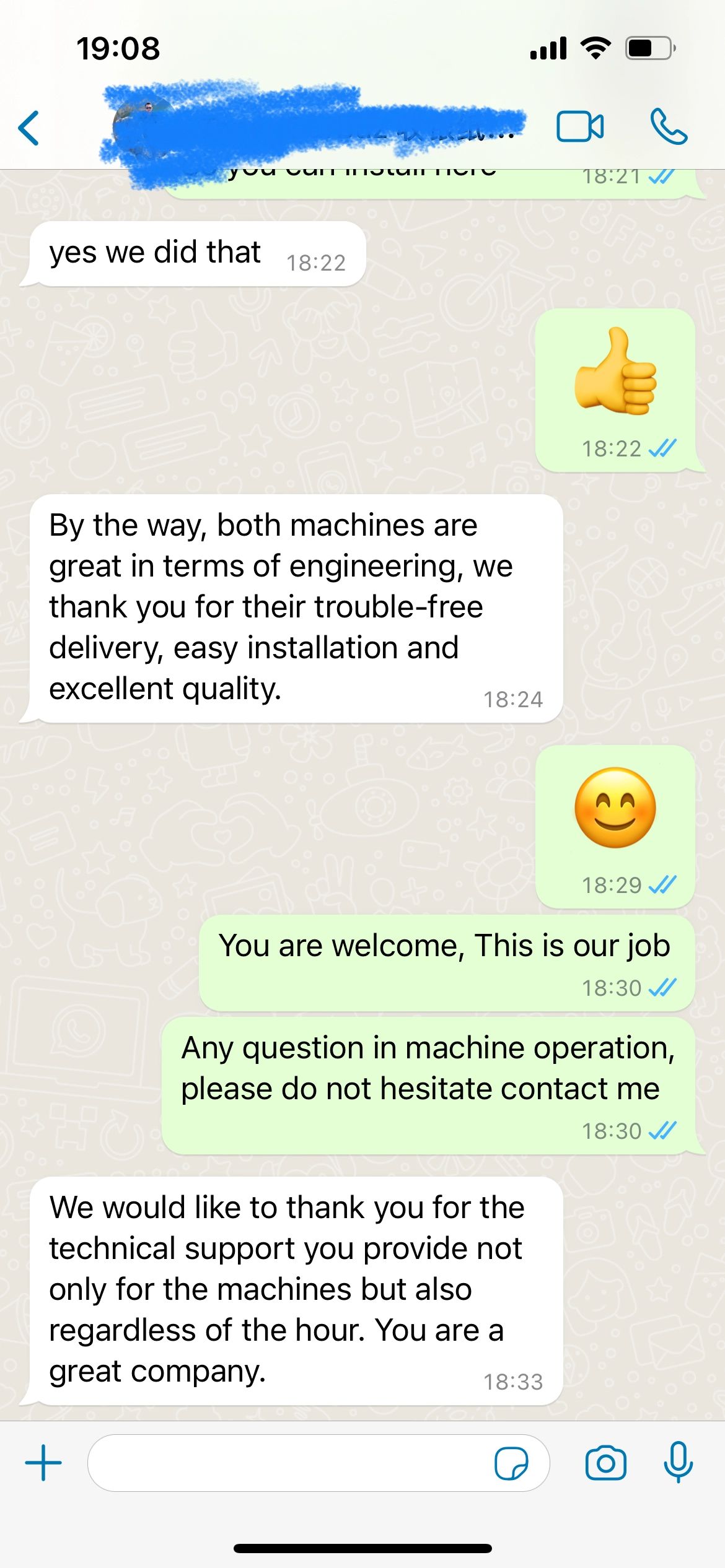 Revisão positiva da máquina de impressão flexível