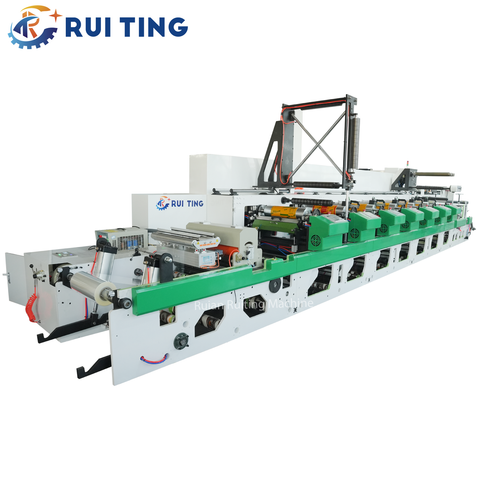 M&aacute;quina de impress&atilde;o Flexogr&aacute;fica de papel artesanal multicolorido de 550 mm com motor Inovance